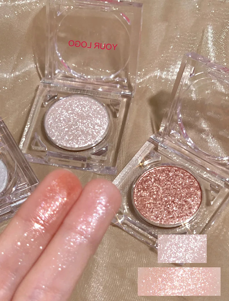Pressed shimmer highlighter palette
