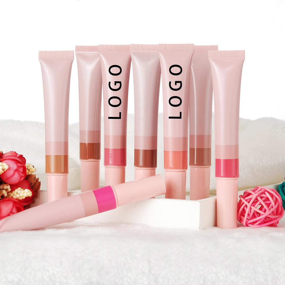 professional high-pigment vegan matte liquid blush soft tube face makeup cosmetics makeup blush