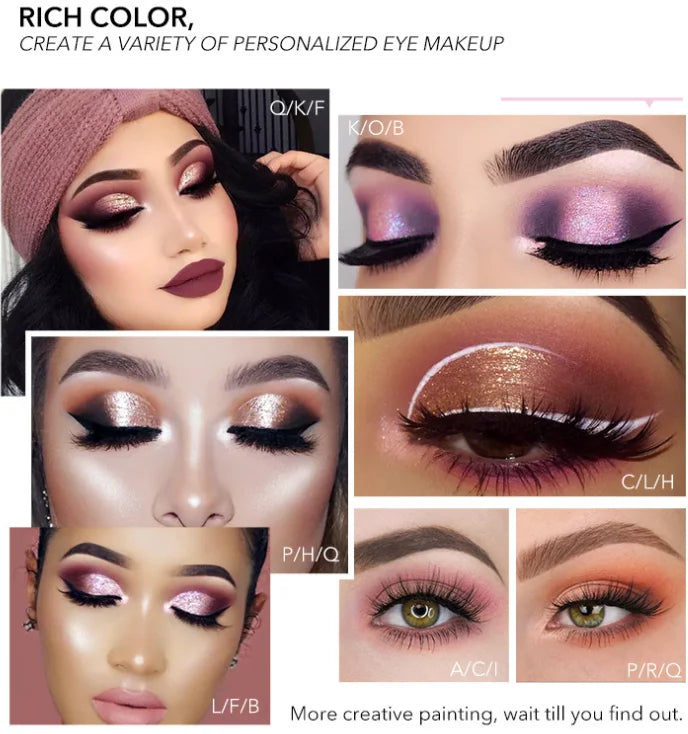 18-color nude pink vegan eyeshadow palette