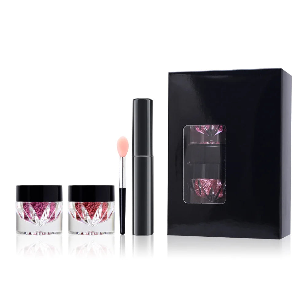 lip gloss lipgloss kit lipstick glue with glitter powder shiny lipstick matte