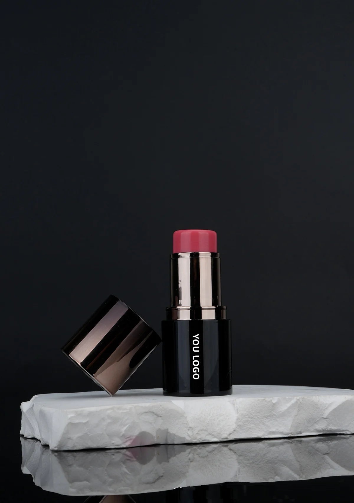 black tube shimmer highlighter stick face makeup waterproof single color cream contour highlighter stick