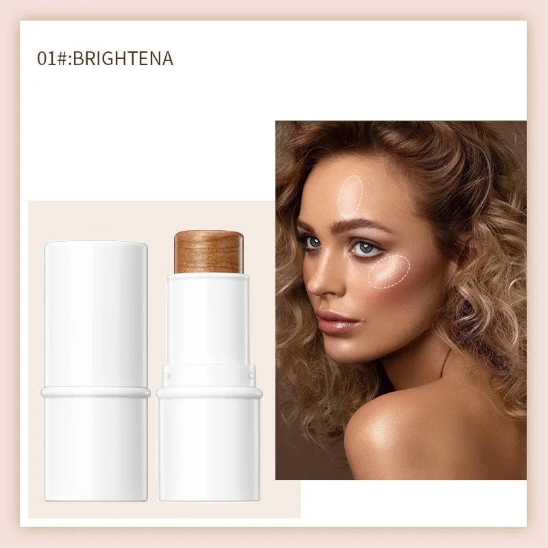 cream makeup highlighter blush stick waterproof natural vegan cosmetic highlighter stick