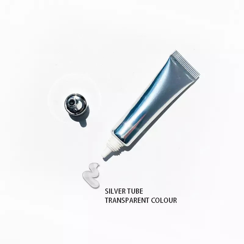 Eyeshadow glue base primer in holographic tube