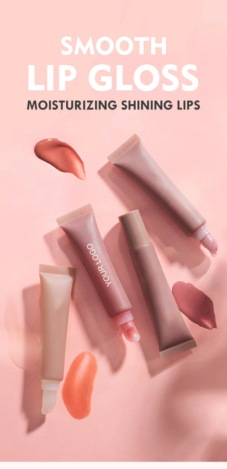long-lasting 10-color smooth lip gloss vegan lip for shining moisturized lips