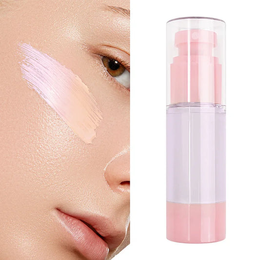 face cosmetics 2 colors long lasting smooth vegan primer waterproof color changing isolation foundation