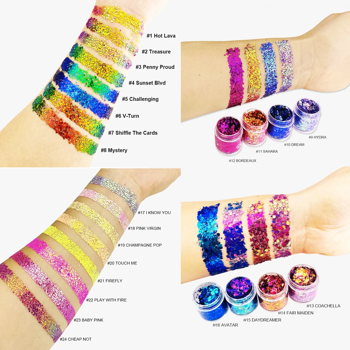 Pearlescent chameleon gel eye shadow