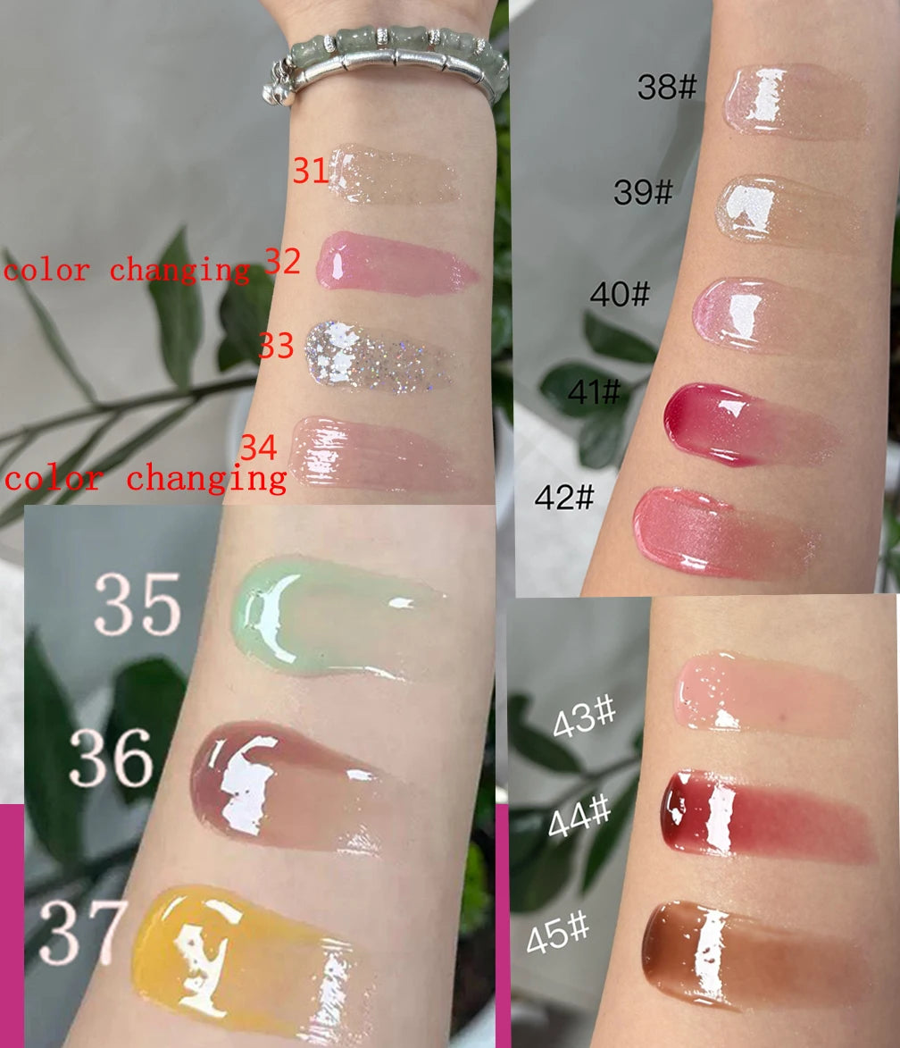 Color-changing lip oil