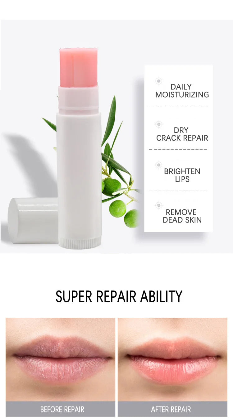 6 colors multi-flavor moisturizing lip care fruity scented white black container lip balm