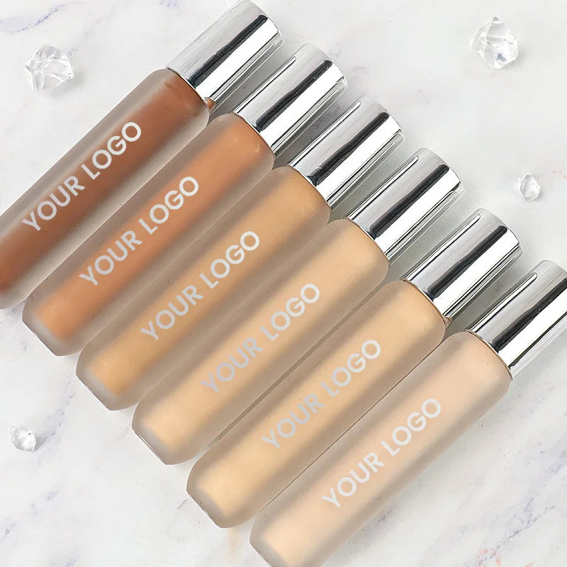 6 colors long-lasting cruelty free matte liquid concealer with brush face makeup full coverage concealer