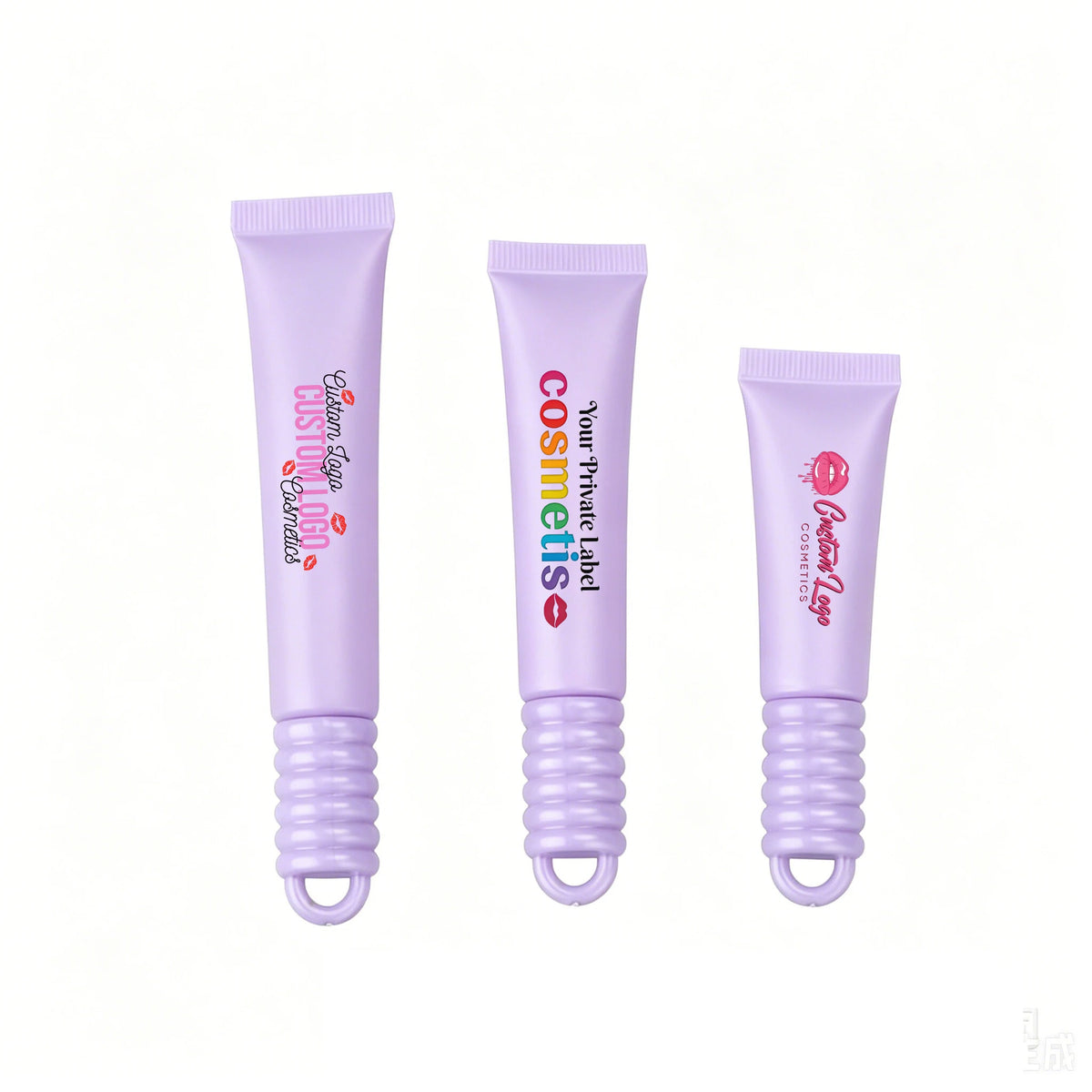 soft tube lip gloss container screw easy carrying cosmetic silicone keychain caps holder squeeze lip balm tube