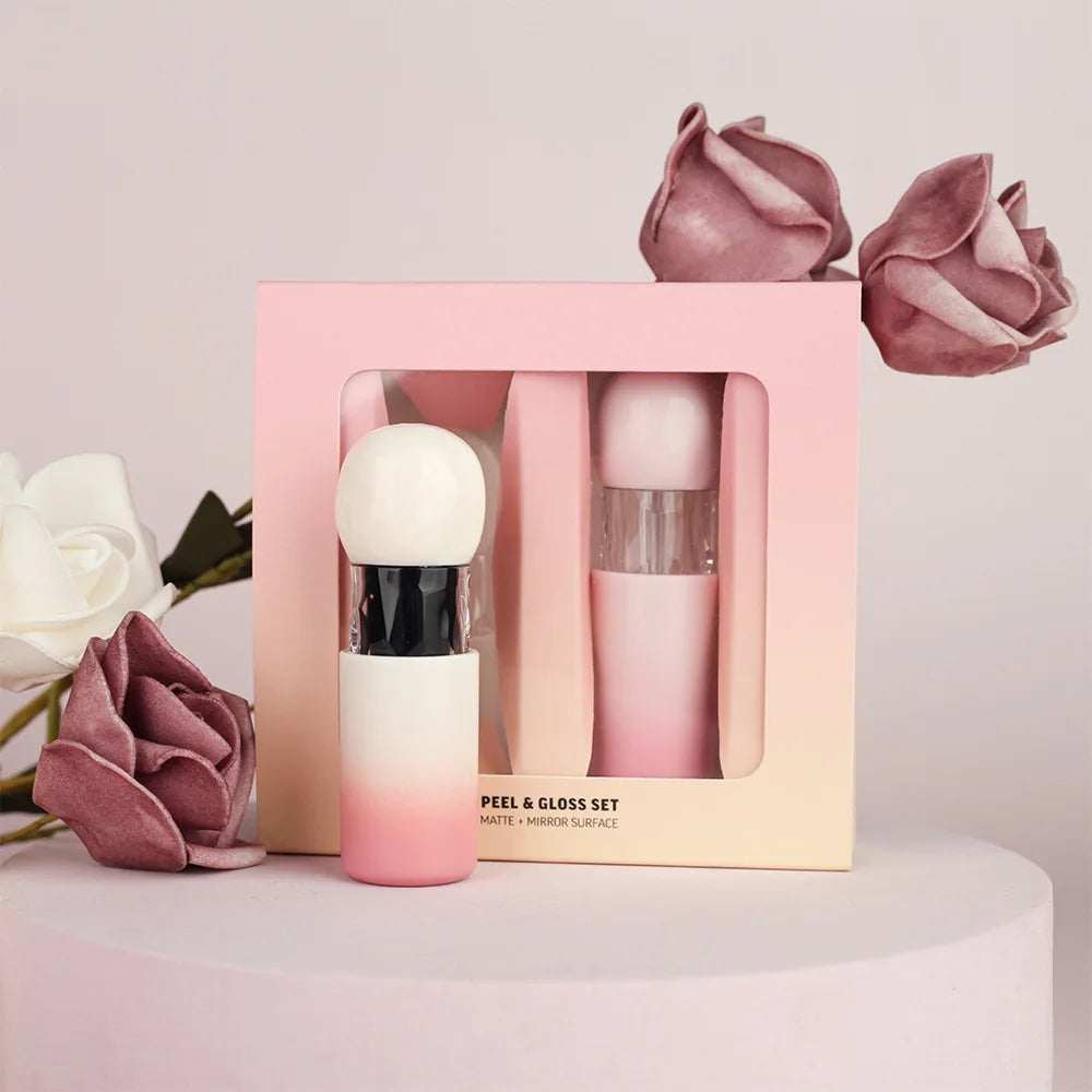lip makeup moisturizing long lasting waterproof peel of lip stain lip oil matte peel gloss set