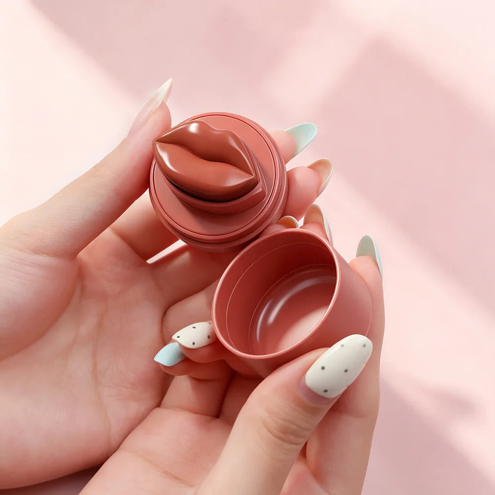 8colors non stick-cup lazy lipstick color changing tint lip stick lip-shaped matte velvet lipstick