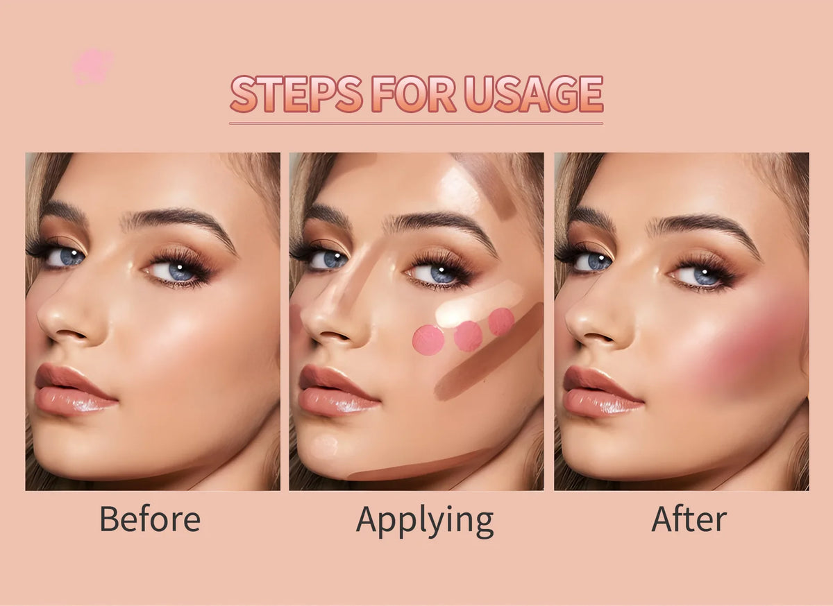professional vegan waterproof long-wearing highlighter counter stick for bronzing highlighting makeup