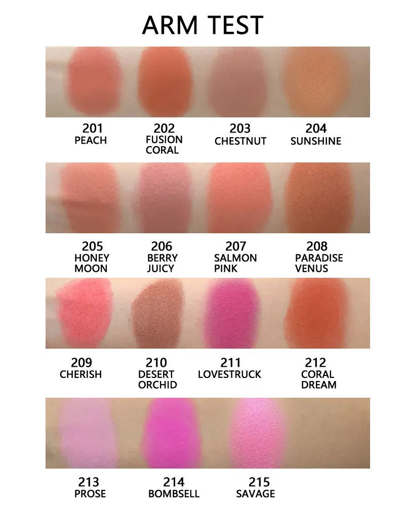 cheek makeup blush long lasting waterproof pressed powder blusher palette