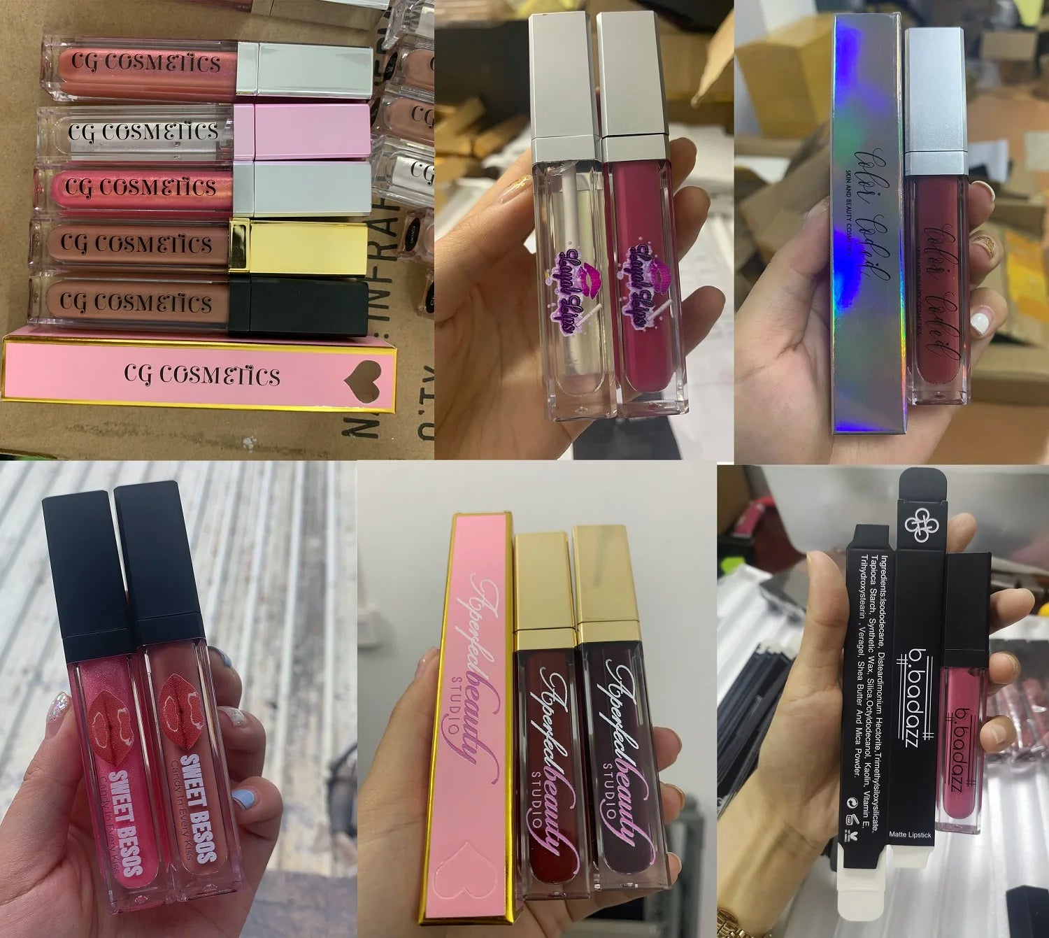 Lip Gloss with LED Light and Mirror High Shine Vegan Liquid Lip Gloss