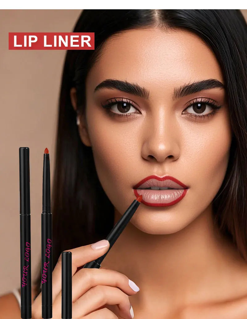 lip cosmetics 24 colors lipliner pencil high pigmented waterproof soft matte lip liner