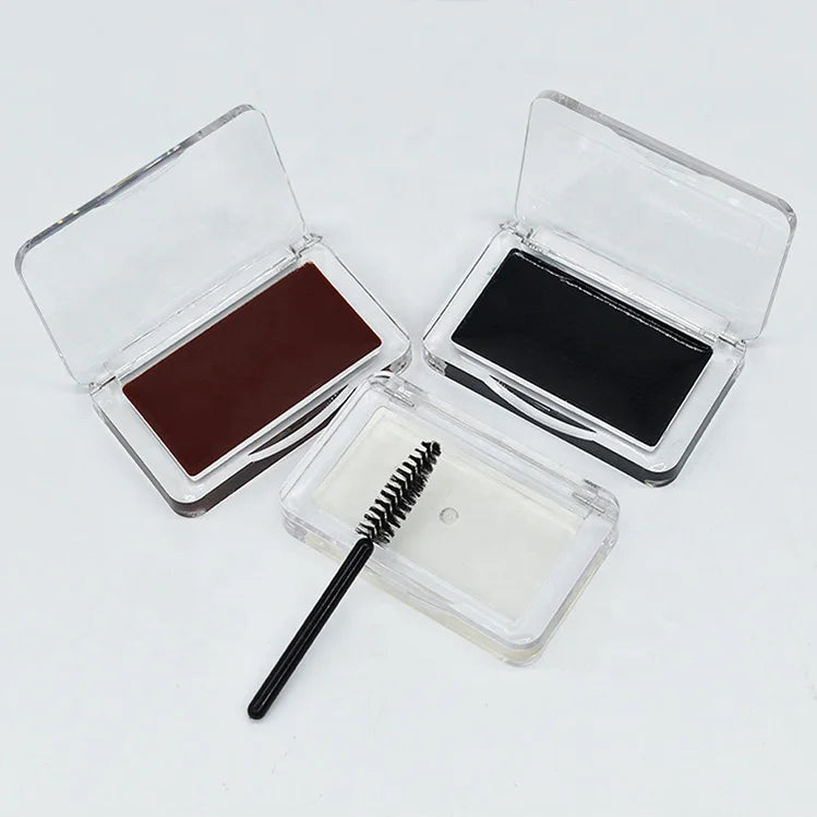 3 colors eyebrow gel wax brow waterproof tint colored eyebrow pomade styling soap wax with brush kit