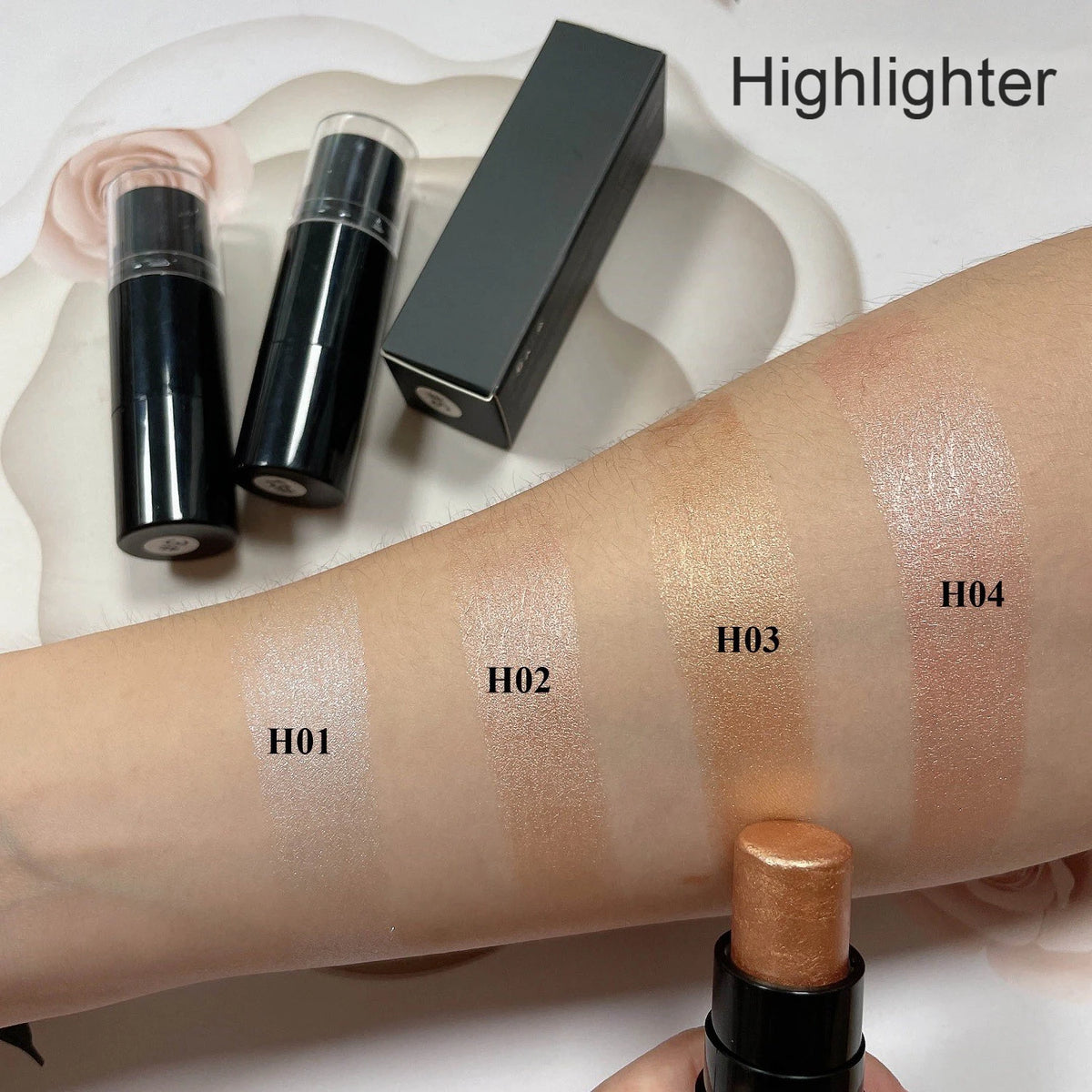 contour blush highlighter stick waterproof face makeup high pigment cream blush highlighter bronzer stick