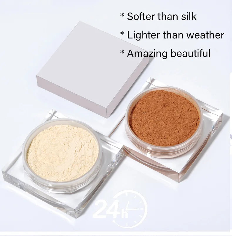 low moq face makeup setting powder waterproof oil control translucent banana loose setting powder