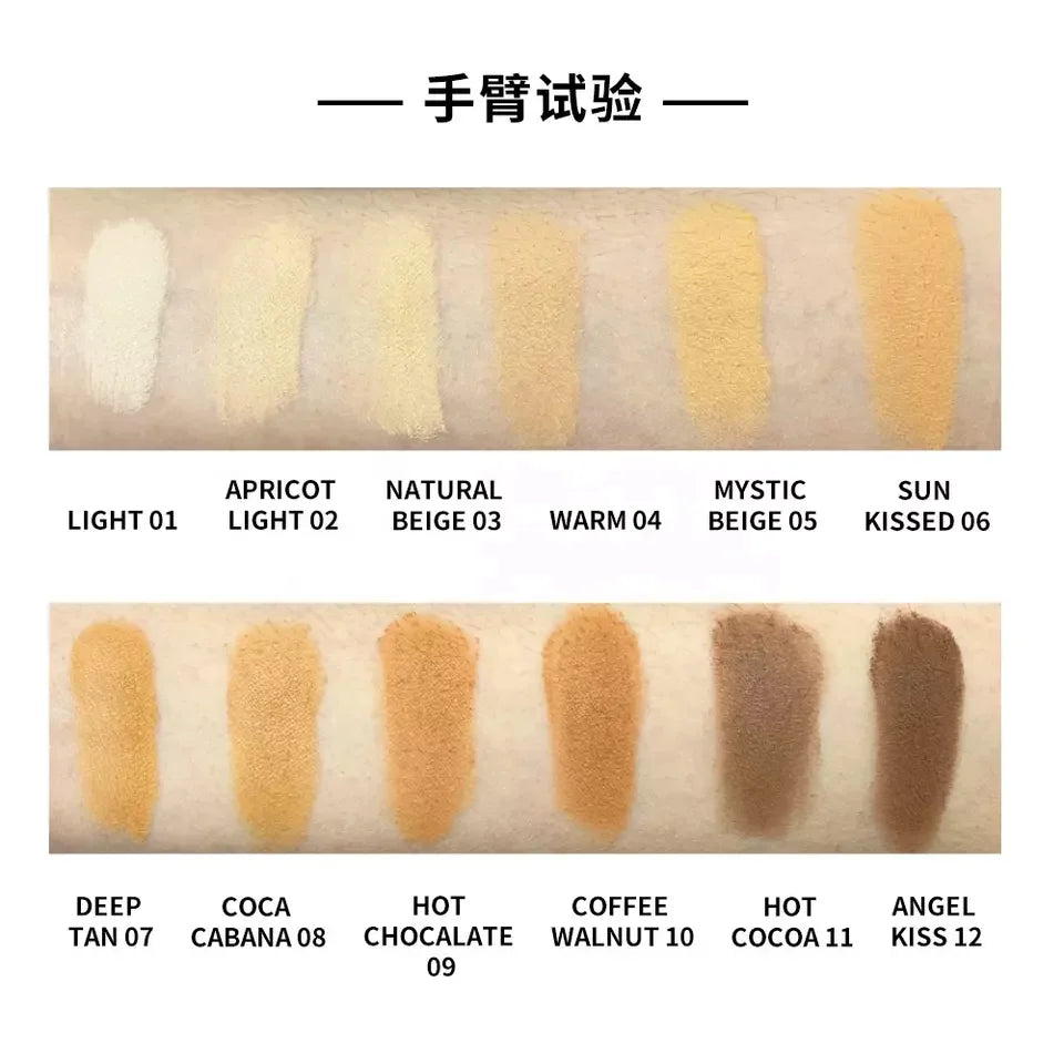 13 colors cosmetics skin compact powder face pressed setting powder