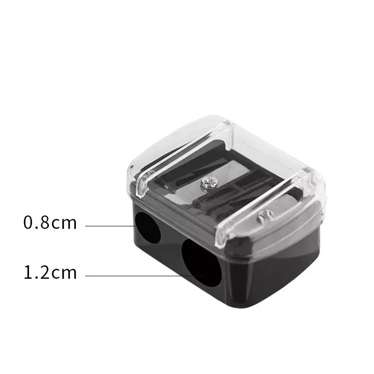 small body blade dual holes makeup tool cosmetic makeup pencil sharpener for eyebrow crayon lip liner eyeliner eyebrow p