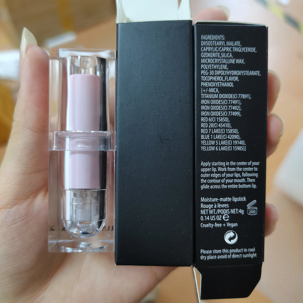 cosmetics pink smooth lipstick long lasting moisturizing creamy matte lipstick