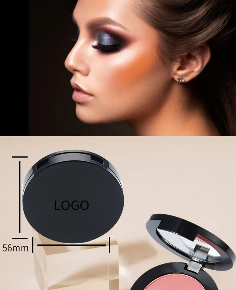 18 colors black container blusher smooth long lasting vegan blush palette