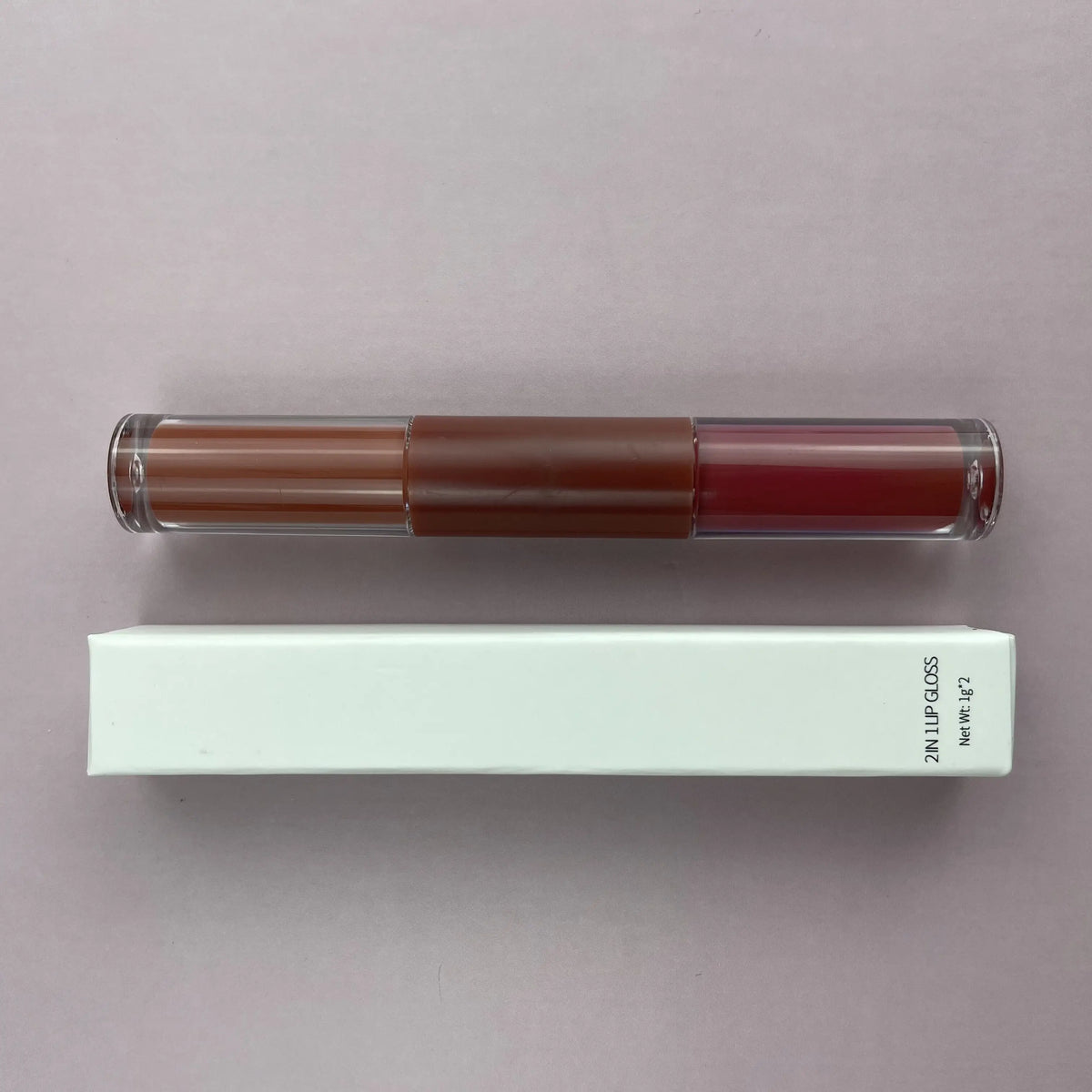 factory double headed 2 in 1 lipstick and lip gloss matte waterproof nude liquid lipstick