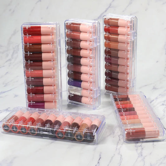 hydrating lipgloss lip tint diy 163colors mini lip gloss set waterproof liquid lipsticks