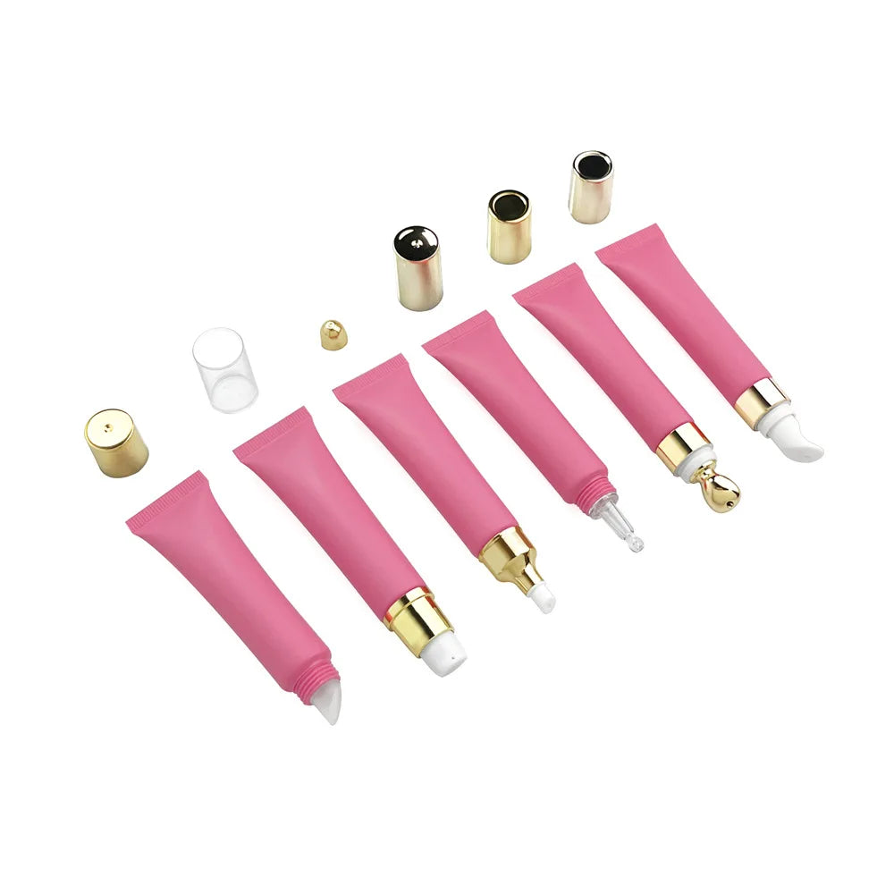 new 15ml empty eye cream lip scrub oil balm tube lipgloss containers soft plastic tube squeeze cosmetic packaging tube