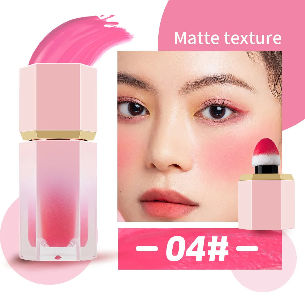 cruelty-free vegan 7ml daily cream matte liquid blush fair skin long-lasting high pigmented mineral cheeks tint soft fac