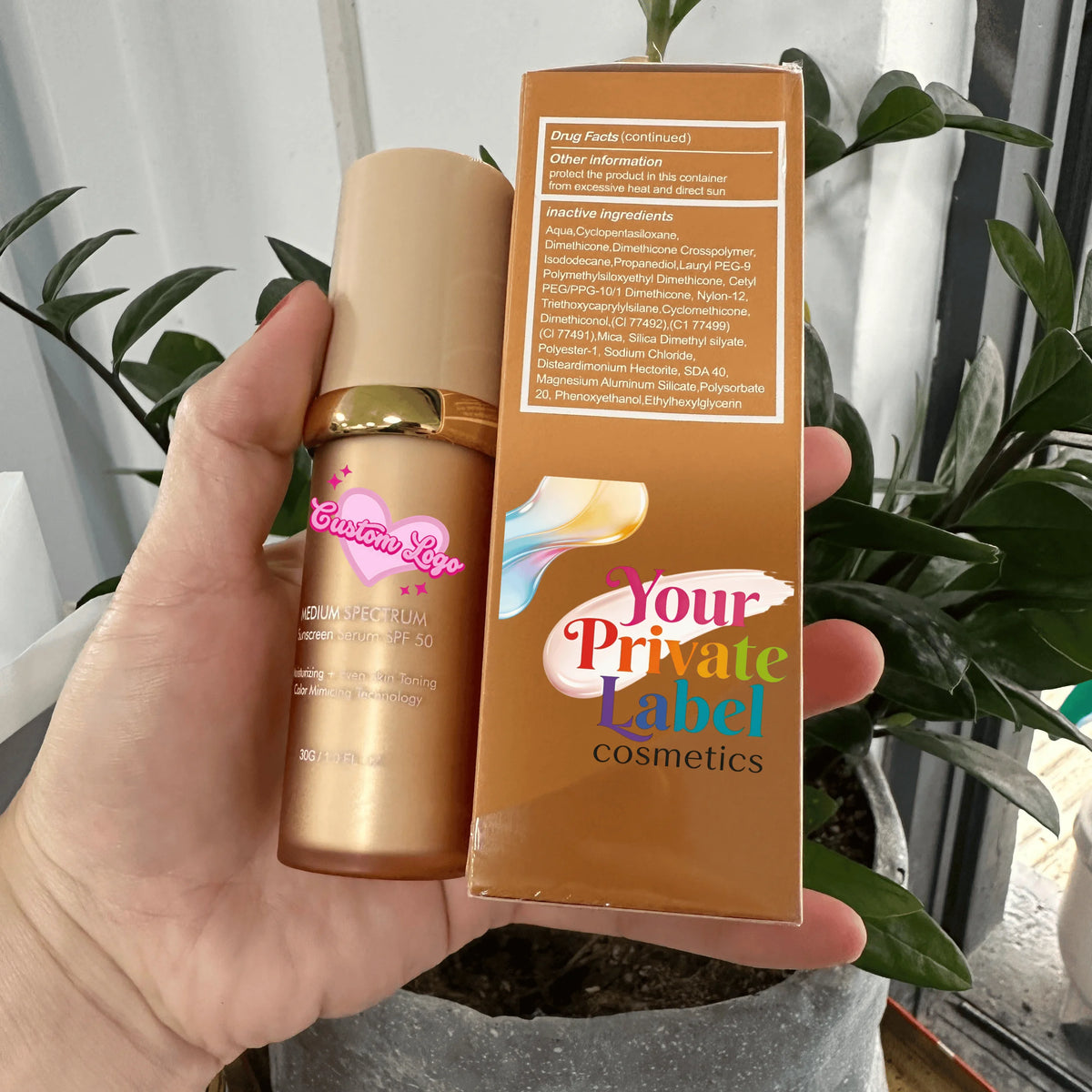 Face Makeup Skin Tone Moisturizing Smooth Full Coverage Serum Foundation