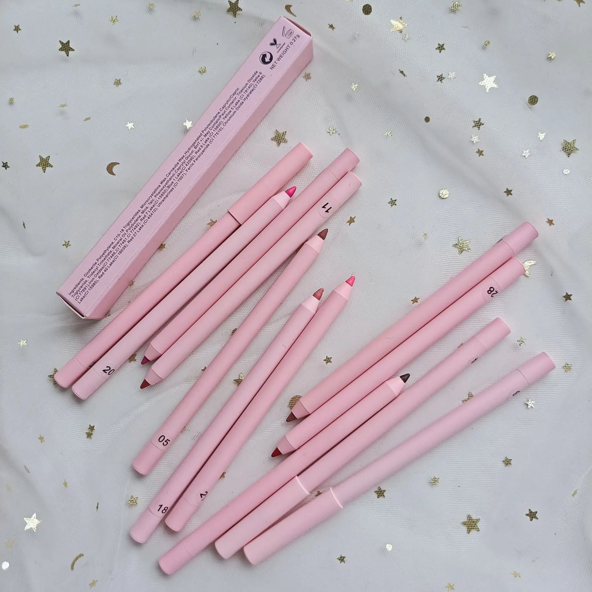 Mineral lip liner pencil