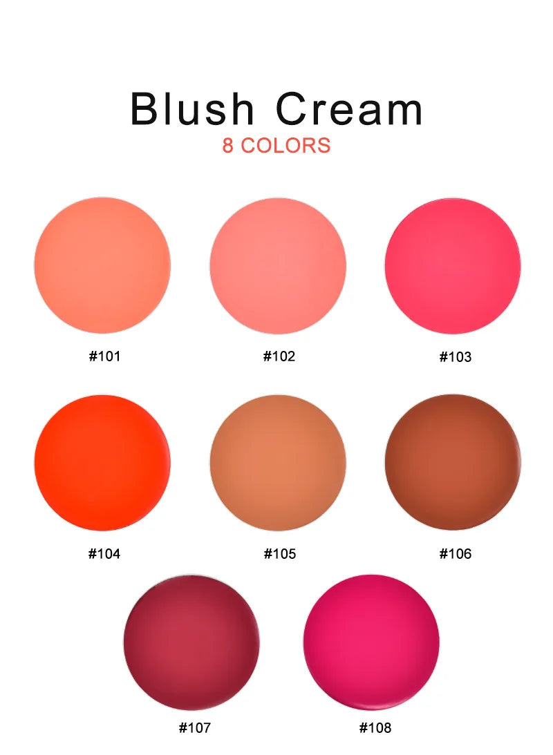 round plastic pink creme cheek blush cream to powder blush palette single tint creamy blush