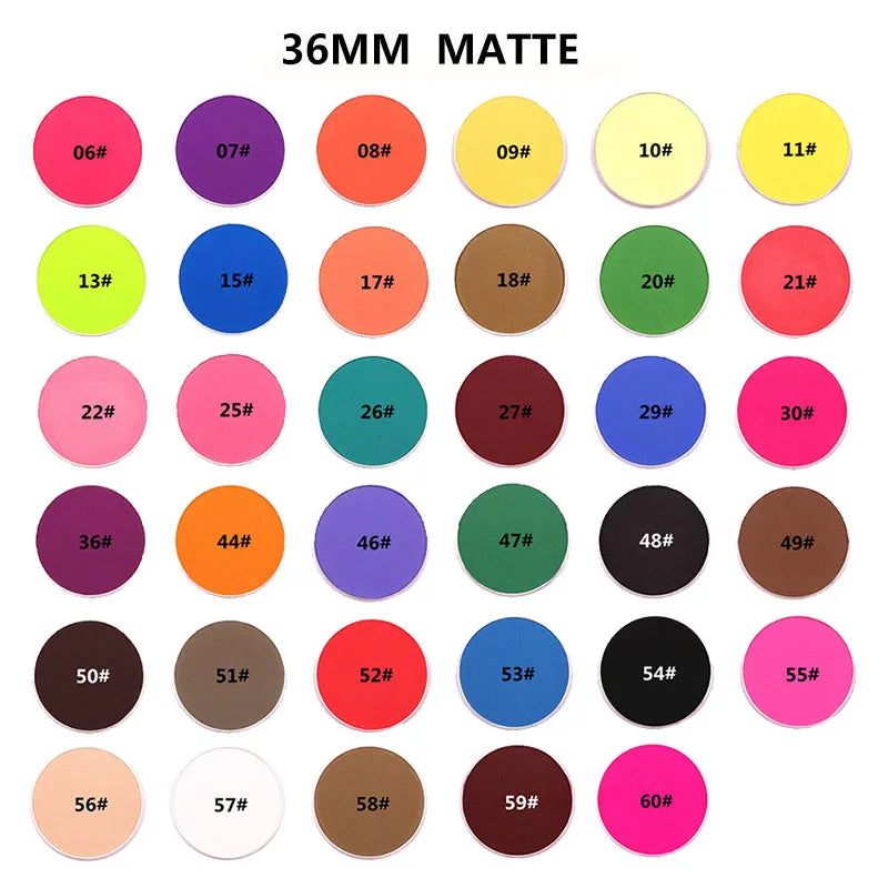 manufacture 36mm round hole single cosmetics packaging makeup palette transparent unique single empty eyeshadow case