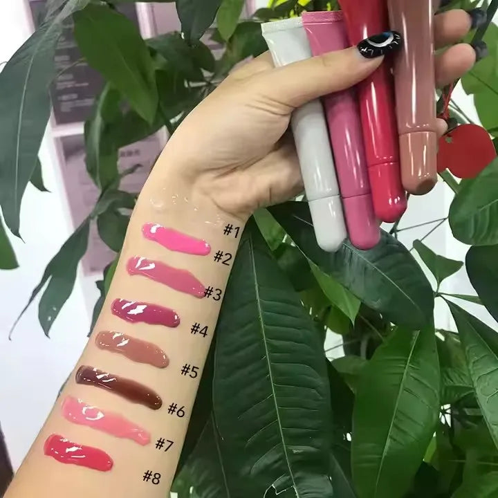 professional vegan long-lasting lip care waterproof lip gloss and lip oil liquid lipsticks mineral makeup