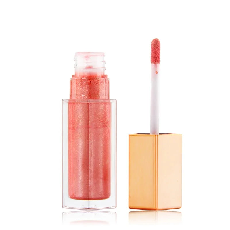 glitter lipgloss 11 colors vegan liquid shimmer pink gold moisturizing lip gloss