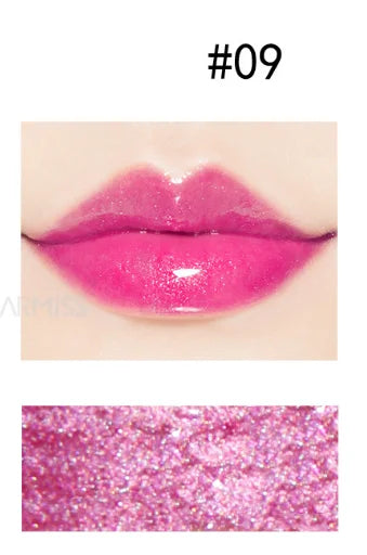 glitter lipgloss 11 colors vegan liquid shimmer pink gold moisturizing lip gloss