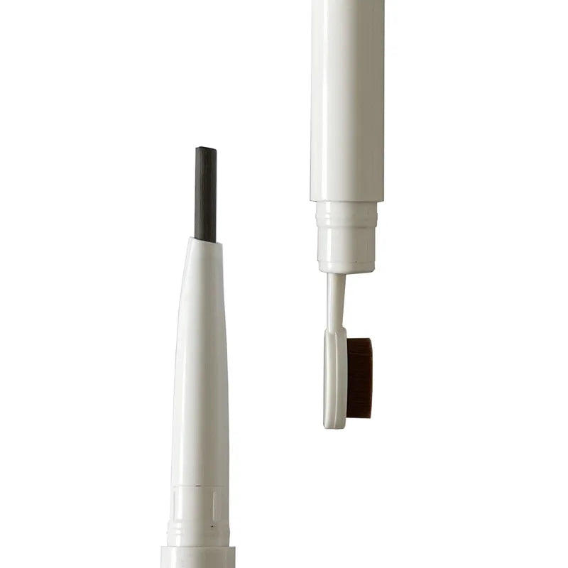 new out waterproof 6 colors double-head eyebrow pencil smooth eyebrow makeup pencil with brush