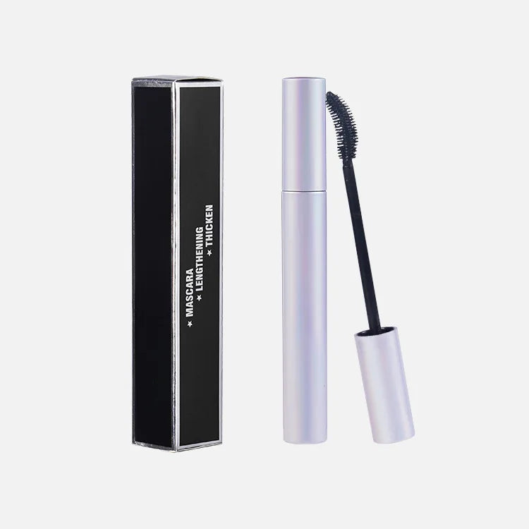 long lasting curly silver tube length and thick mascara black mascara