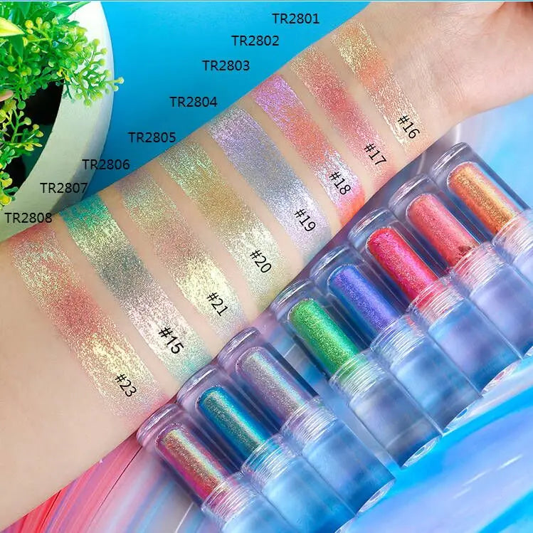 Chameleon liquid multichrome eyeshadow, 25 colors