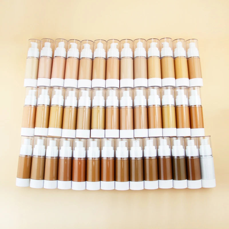 professional vegan 41 colors mineral foundation with concealer and moisturizer waterproof and sweatproof low moq