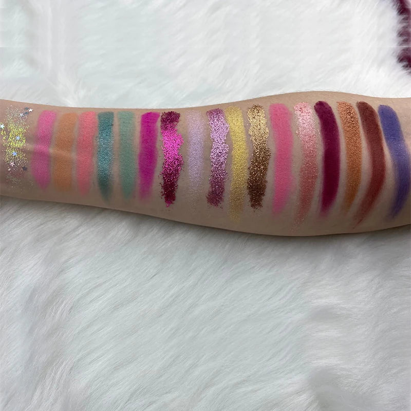 18-color vegan shimmer matte eyeshadow palette