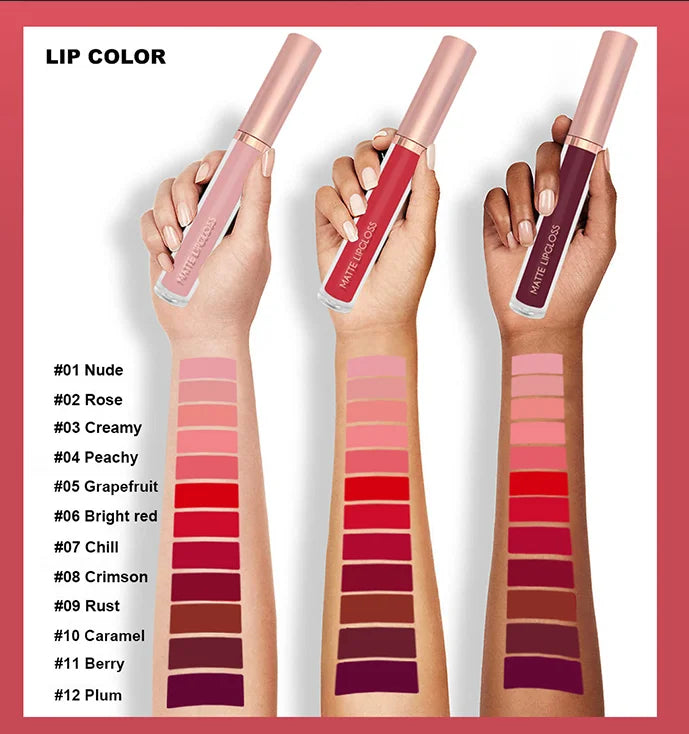 high quality vegan matte smoothing long lasting liquid lipstick waterproof moisturizing liquid lipstick