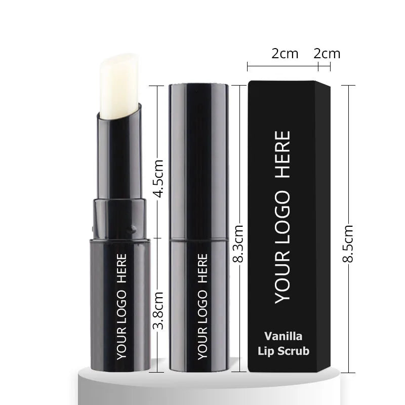 hot sale 2 in 1 lip care lip pigmentation moisturizing hydrating vanilla lip scrub stick