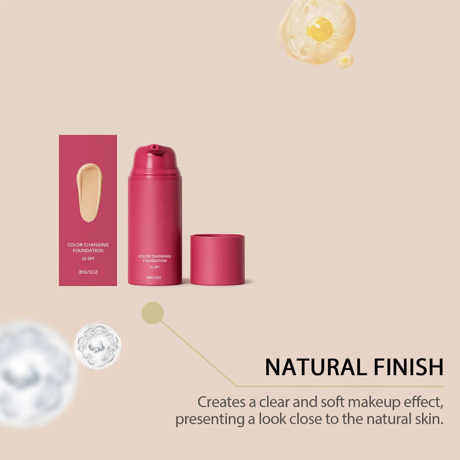 Full coverage waterproof liquid foundation