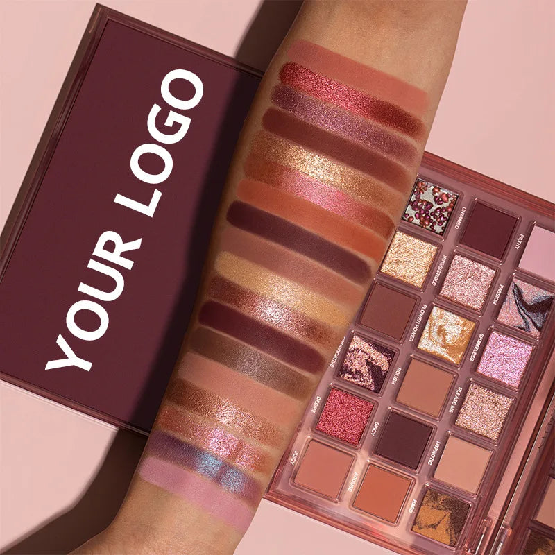 18 color brown eyeshadow palette