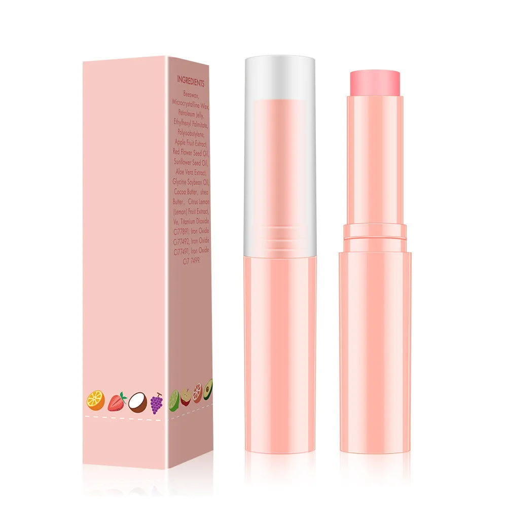 new arrival lip care fruit flavors strawberry vanilla lip balm moisturizing nourish lip balm stick