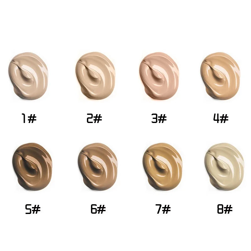 10 color foundation liquid full cover long lasting concealer matte waterproof makeup foundation