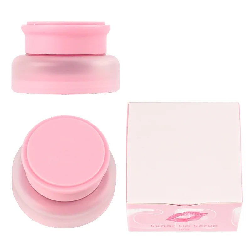 lip care pink container nourishing hydrate strawberry lip scrub